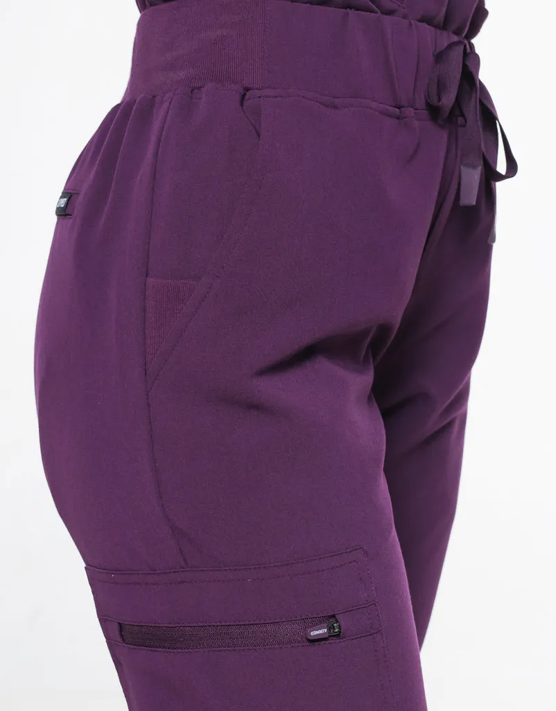 Signature Jogger Pants -  Eggplant