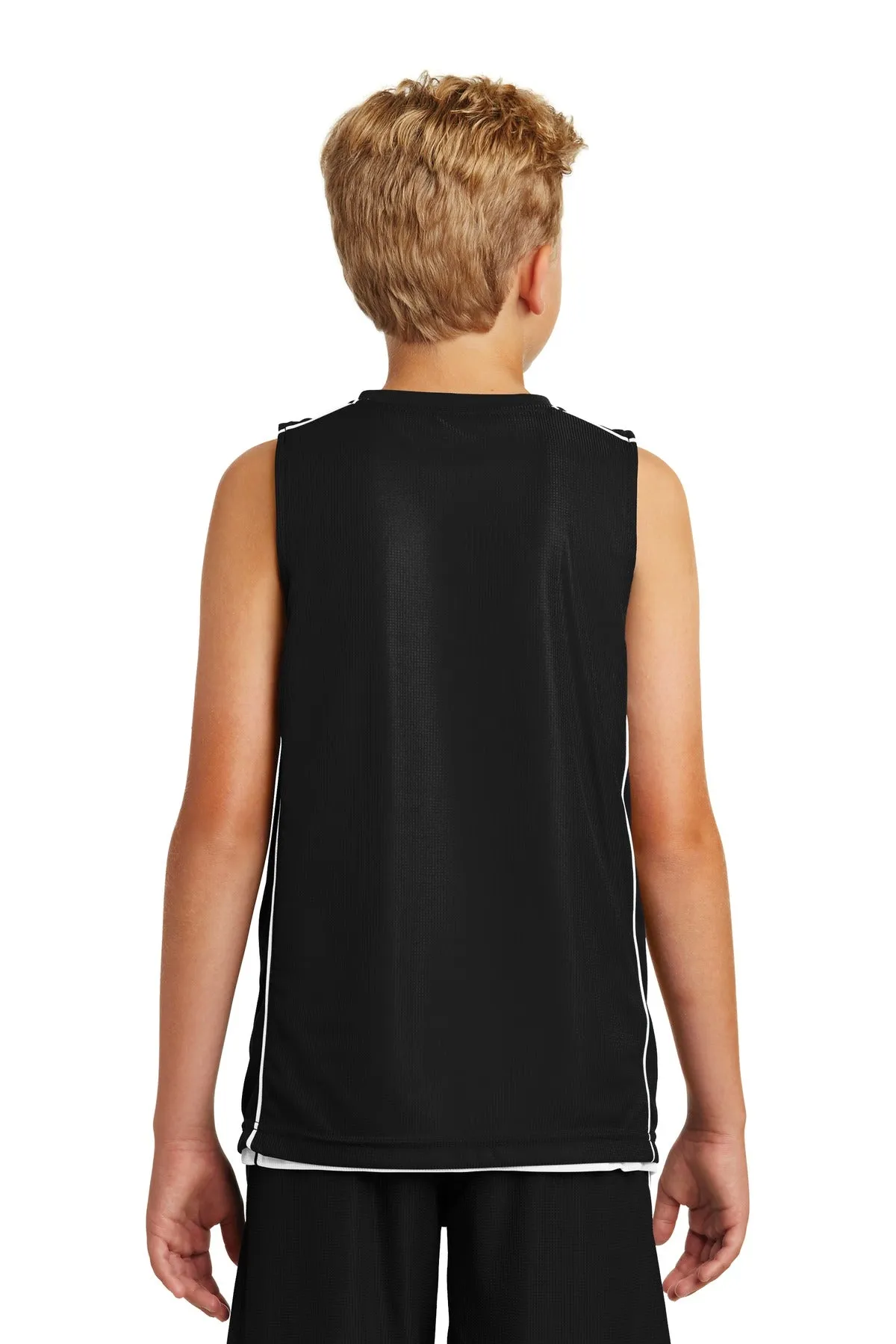 Sport-Tek® Youth PosiCharge® Mesh Reversible Sleeveless Tee. YT555