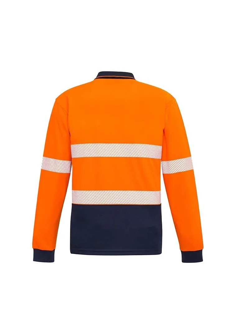 Unisex Hi Vis Segmented L/S Polo - Hoop Taped