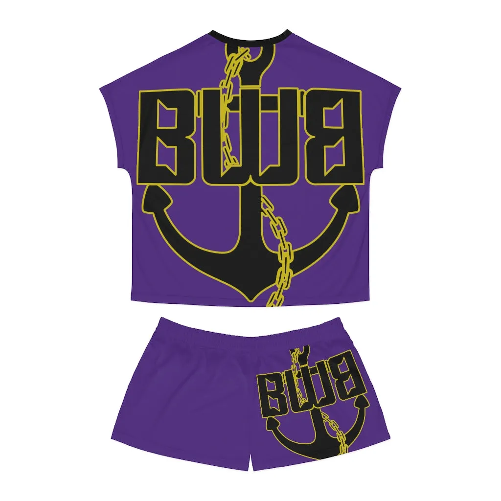 Women's Purple Short Pajama Set