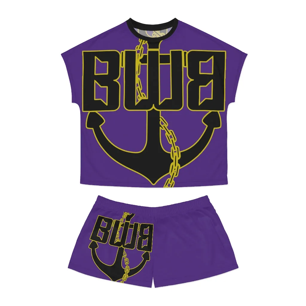 Women's Purple Short Pajama Set