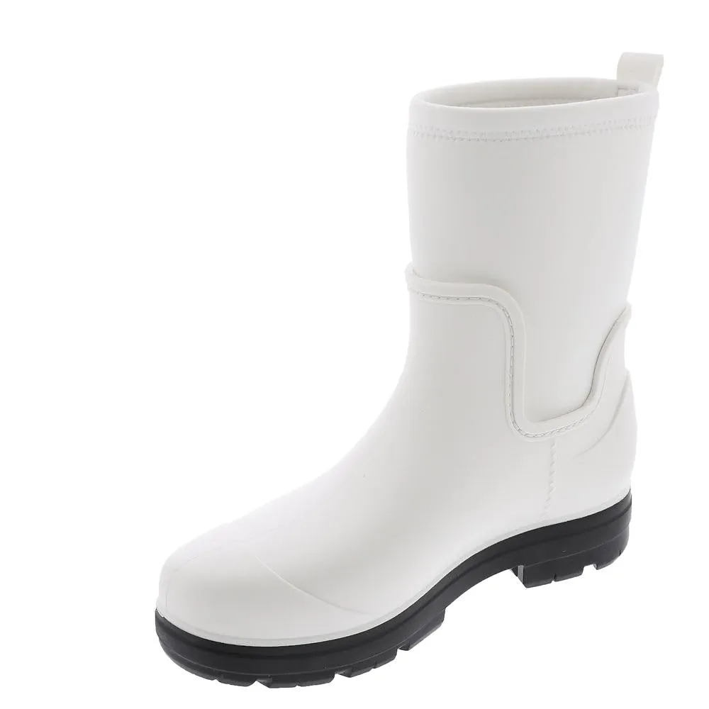 Women's Shoes UGG DROPLET MID Waterproof Slip On Rain Boots 1143813 WHITE