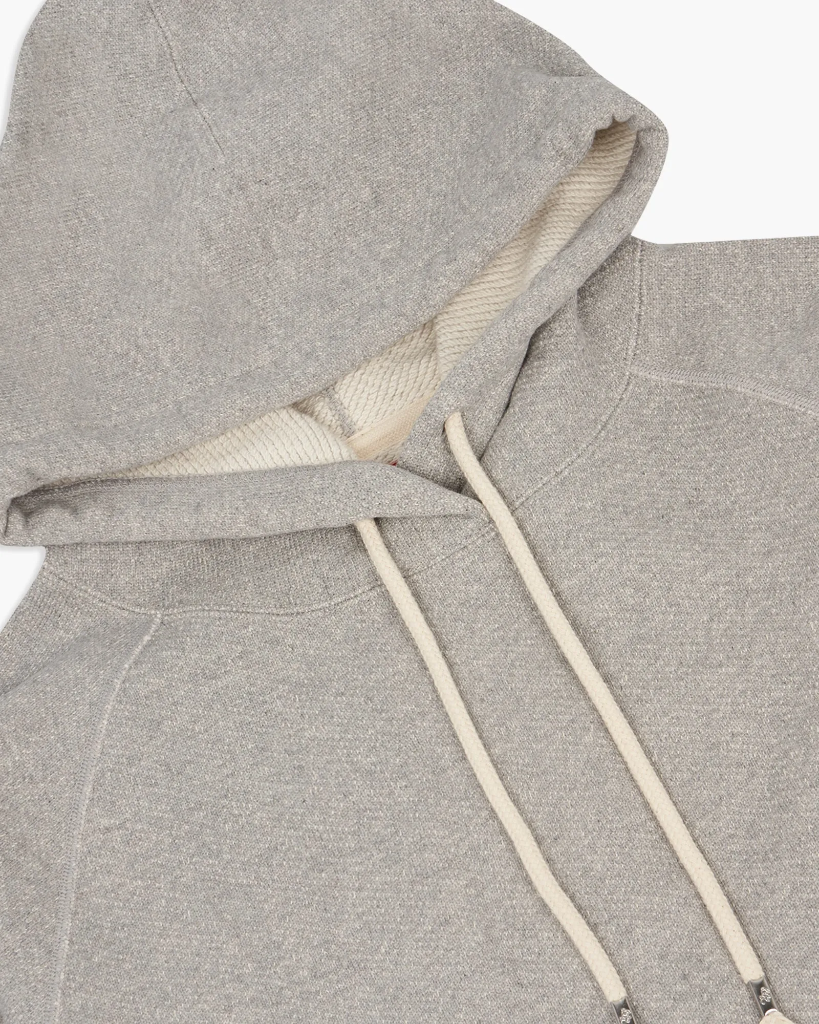 Wonder Looper 876gsm Double Heavyweight French Terry Pullover Hoodie - Heather Grey