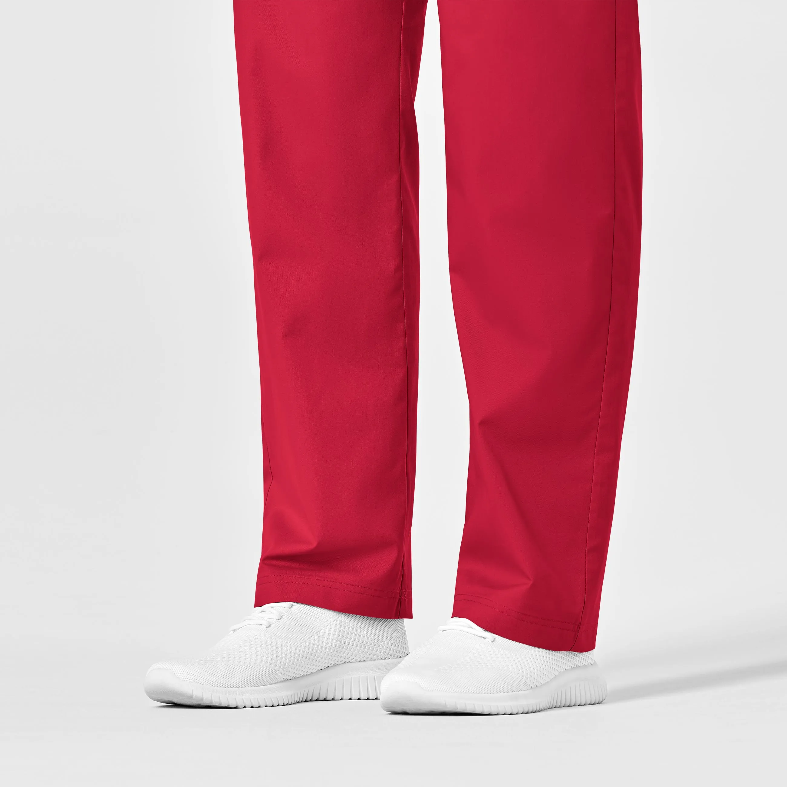 WonderWORK Unisex Drawstring Cargo Scrub Pant - Red